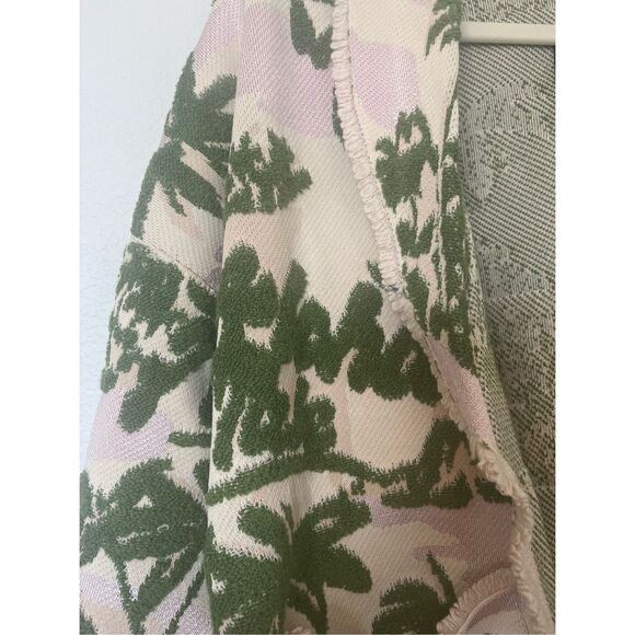 Maje Maloas Imprime Macrame Aloha Beige Belted Cardigan Jacket NEW - Picture 6 of 11